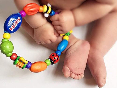 Imagen 5 de 10 de Sonajero Mordillo Nuby Con Relieves Varios Alivia/masajea