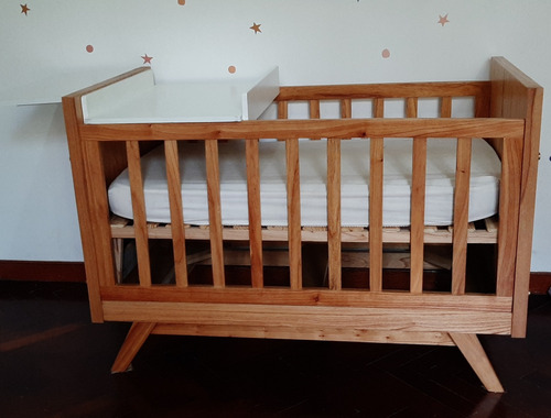 Cuna Escandinava Colecho De Madera Paraiso Marrón (Usado)
