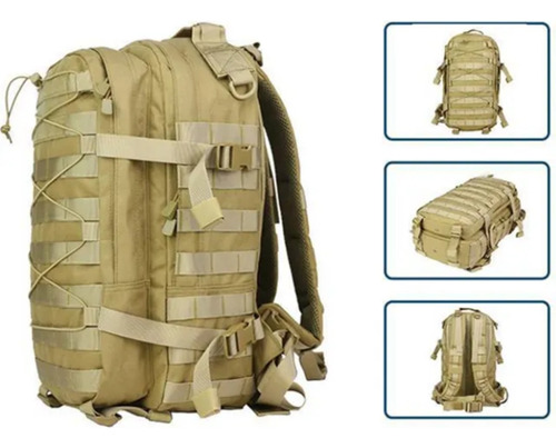 Mochila Bolso Táctico Pra Trekking Caza Senderismo Portátil