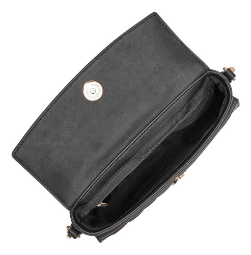 Nine West Dax Mini Bandolera Con Solapa, Negro