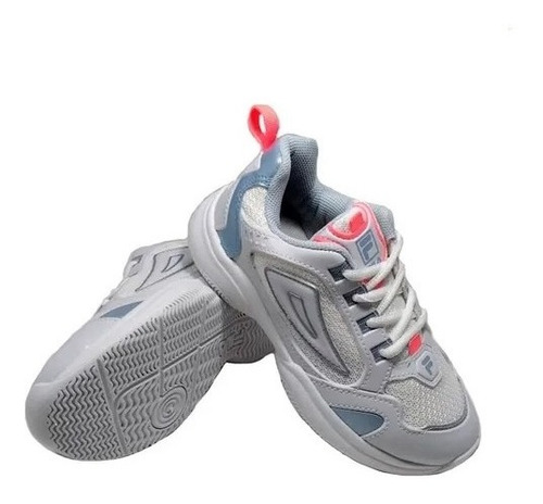 Imagem 2 de 5 de Tênis Infantil Feminino Fila Attrek Branco Casual Original