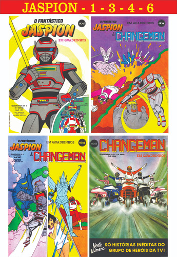 Hq Revistas Jaspion- 1, 3, 4, 6