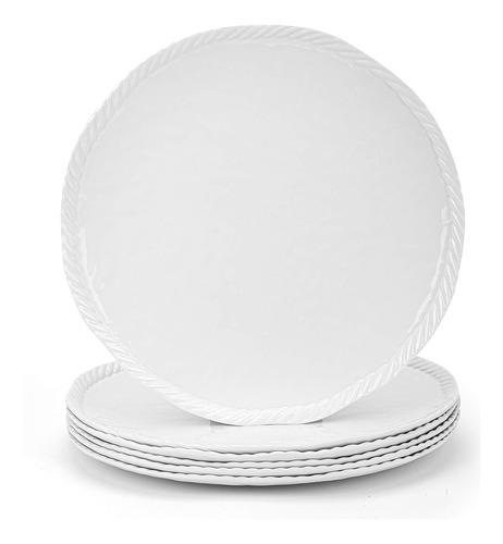 Set De Platos 6 Pz 27.94 Cms Redonda Melamina Ensalada