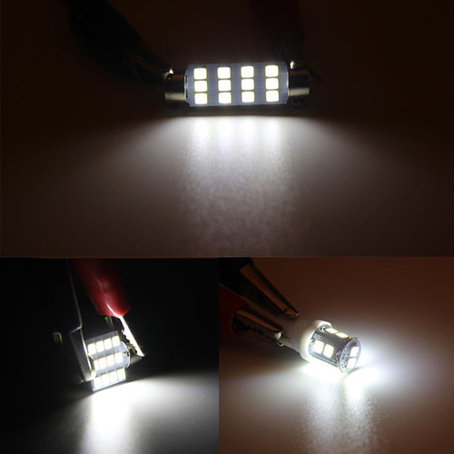 20pzs Focos Coche Luz Interior Led T10 31mm 42mm 6000k