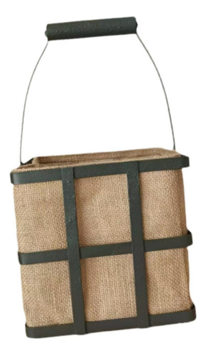 Cesta De Almacenamiento De Yute Con Asa Para Llevar, Cesta.