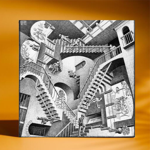 Cuadro Surrealismo - M.c. Escher - Relativity - 20x20