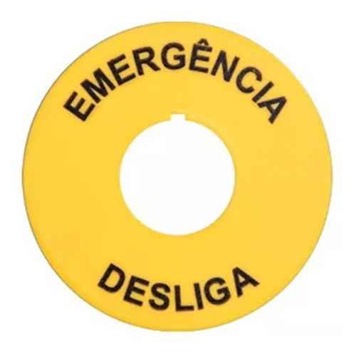Placa Botao De Emergencia Margirius