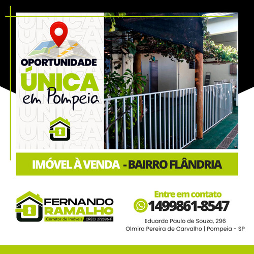 Casa À Venda (400,00 M²), Flândria, Pompéia, Sp - Ca00000004