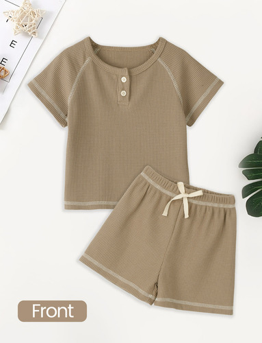 I Conjunto De Ropa Bebé Niño De Verano De 2 Piezas