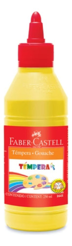 Témpera Escolar Faber-castell 250ml - Amarillo
