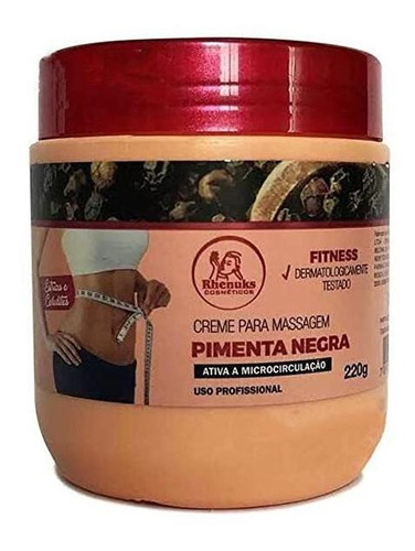 Creme Massageador Pimenta Negra Elimina Estrias E Celulites