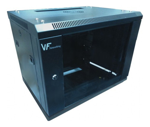 Rack -vf- 9u Fijo 600x450 Negro + Pdu 6 Tomas + Tornillos