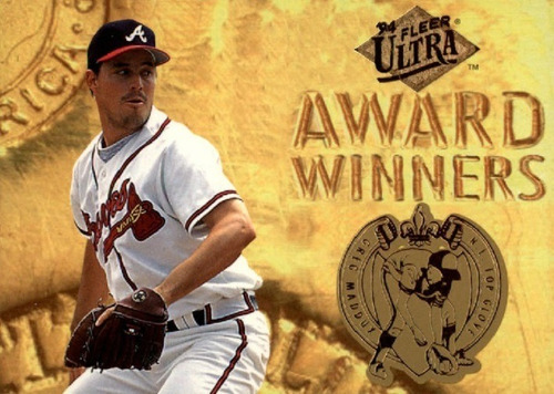 Mlb Greg Maddux - Ultra Fleer Award Winner Glove 94 # 18 