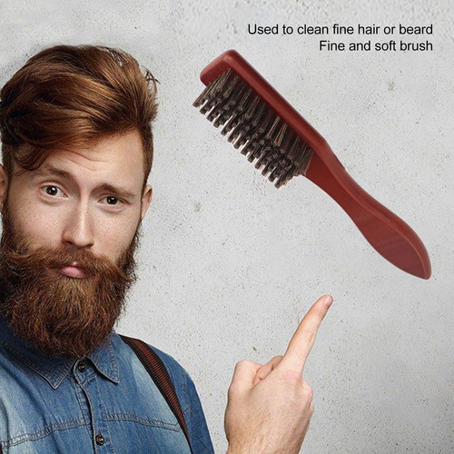 Cepillo De Limpieza Beard Barber Fade, Madera Compuesta De N