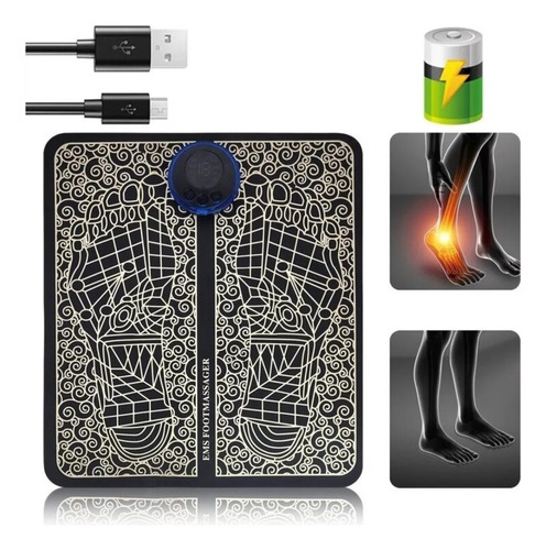 Imagem 4 de 7 de Massageador Para Pés Pernas Ems Magnético Relaxante Pro