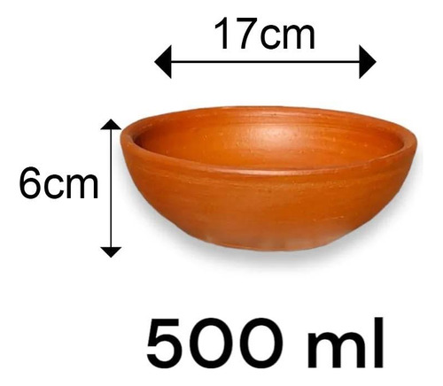 Set De 6 Pocillo De Greda 17cm Mult