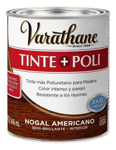 Tinte Para Madera + Poliuretano. Varathane (interior) 946 Ml