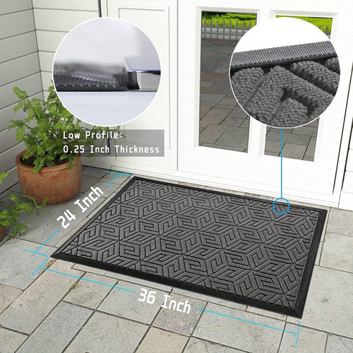 Tapete De Entrada Exterior Resistente Patio Facil De Limpiar
