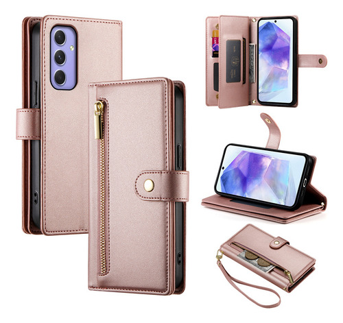 Funda De Teléfono De Piel Sintética De Lujo Para Samsung Galaxy A56 A36 A26 A16 A55 5g A35 A15 A25 5g A05s A54 A3 A33 A53