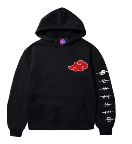 Buzo Saco Hoodie Capota Akatsuki Naruto Adultos Envio Inmedi