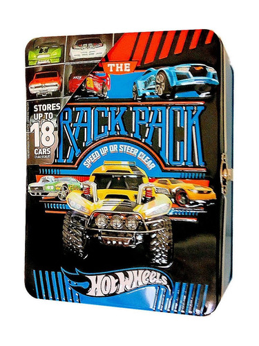 Valija Metálica Para Guardar Autos Hot Wheels Juguete Mrtoy