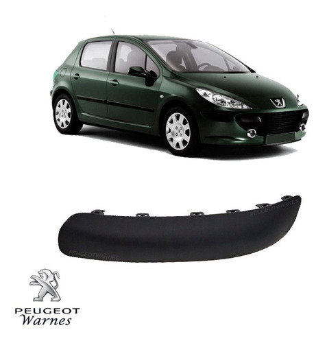 Moldura Negro Mate Der Paragolpe Tras Peugeot 307 5p / 3p