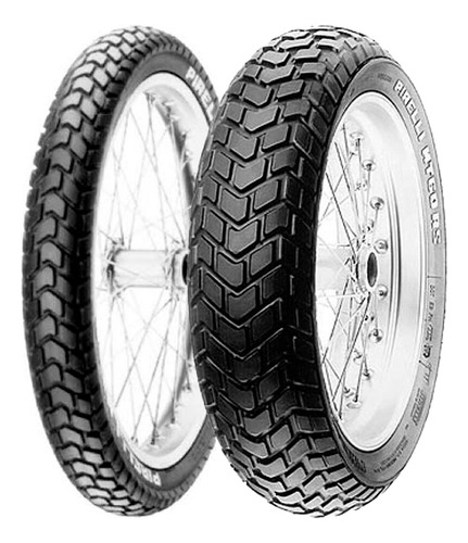 Jogo Pneus Moto Pirelli Mt60 90/90-19 52p + 110/90-17 60p Tt