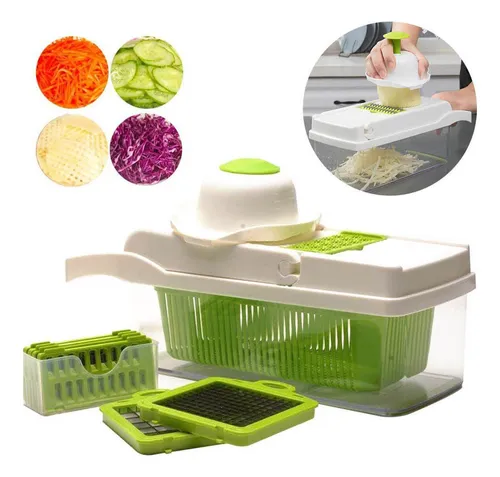 Nuevo Mandolina Cocina Cortador De Cubos Rallador De Acero