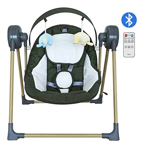 Columpio Eléctrico Para Bebés Con Bluetooth Y Control Remoto