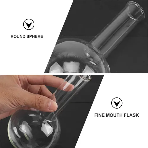 Frasco De Vidrio Borosilicato, Frasco De Fondo Redondo Para