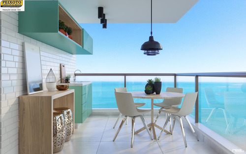 Imagem 7 de 19 de Lançamento Apartamento 02 E 03 Quartos De Frente P/ Mar Na Praia Do Morro - Ap01207 - 34741912