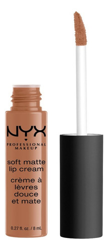 Labial Nyx Professional Makeup Soft Matte Lipstick Cream 8ml Acabado Cremoso Color Milan