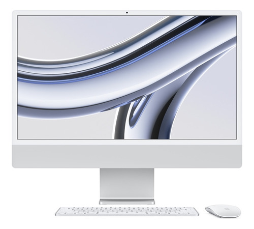 All In One Apple iMac Con Chip M3 8gb 256 Gb Plata Mqrj3e/a