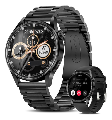 Smartwatch Impermeable Hombre Negocio Reloj Inteligente 