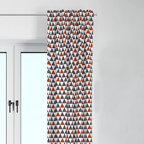 Cortinas Zorro Juguetón (naranja/gris)