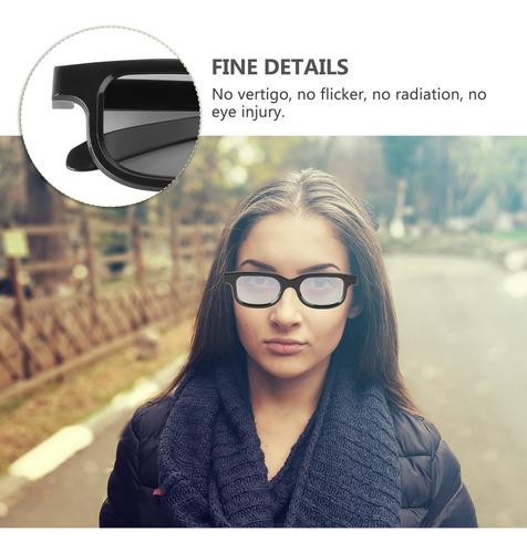 5 Pares De Gafas 3d Con Lentes Polarizadas Circulares Pasiva