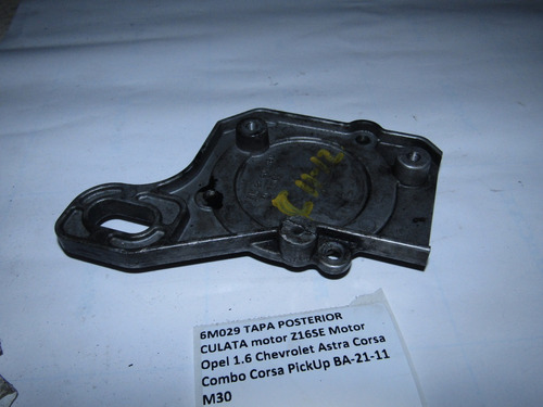 Tapa Posterior Culata Z16se Motor Opel 1.6 Chevrolet Corsa