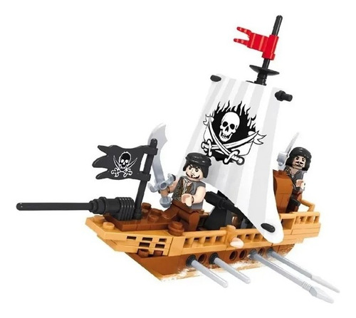 Piratas Navio De Batalha 100 Pçs - Xalingo
