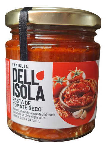 Pasta De Tomate Seco X180gr Dellisola