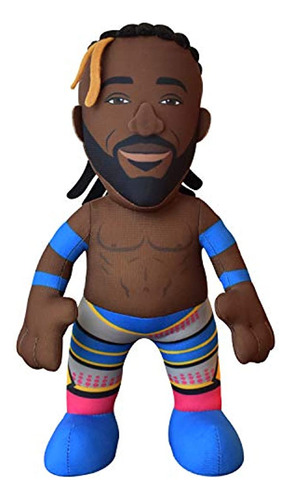 Peluche Wwe Kofi Kingston, Color Marrón-azul, De 10.0 in