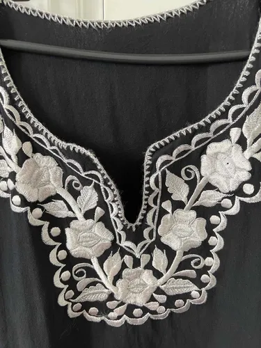 Blusas bordadas mexicanas negras new arrivals