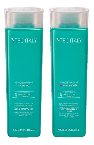 Kit Shampoo + Acondicionador Hi-moisturizing 300ml Tec Italy