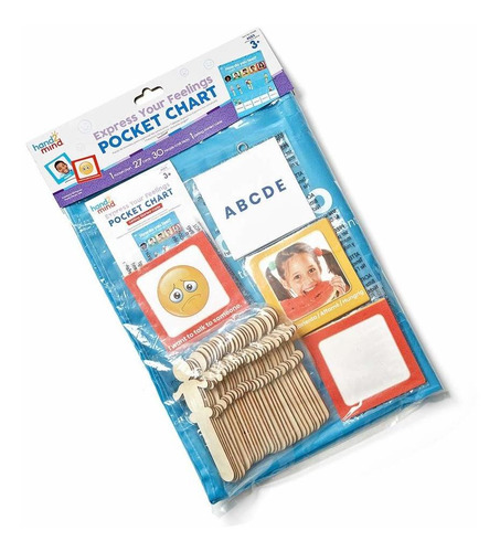 Hand2mind Express Your Feelings Pocket Chart, Classroom Deco