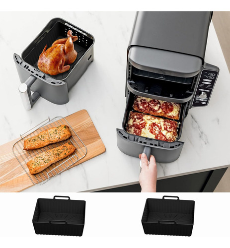 Juego De Accesorios De Silicona Airfryer De Doble Capa, 2 Pi