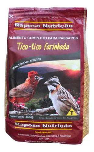 Farinhada Tico Tico 500g Com Larva De Tenebrio