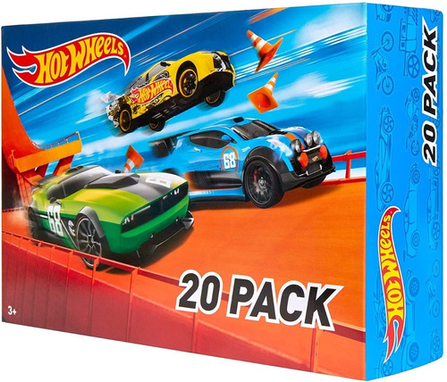 Hot Wheels 20 Cars Gift Pack (styles May Vary), Multicolor