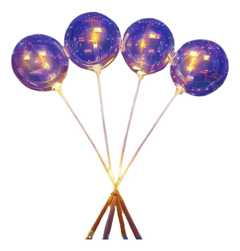 Kit 15 Balões Bexiga Led Rgb Pilhas Vareta Festa Eventos