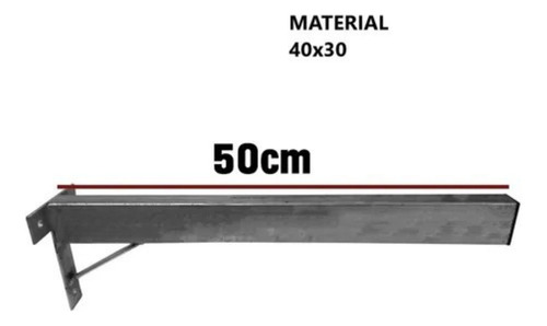 Suporte Fixar Pia Mármore/granito Balcão 50cm Grapa 4 Uni