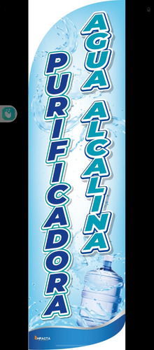 Funda Bandera Publicitaria Purificadora,agua Alcalina (4x1)
