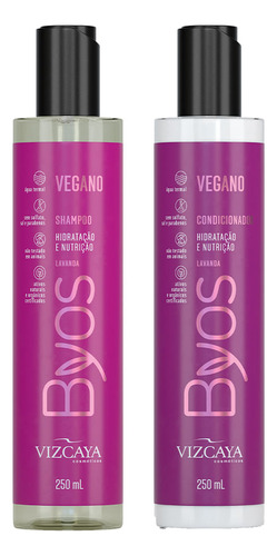 Kit Shampoo 250ml + Condicionador 250ml Byos Hidratação E Nu